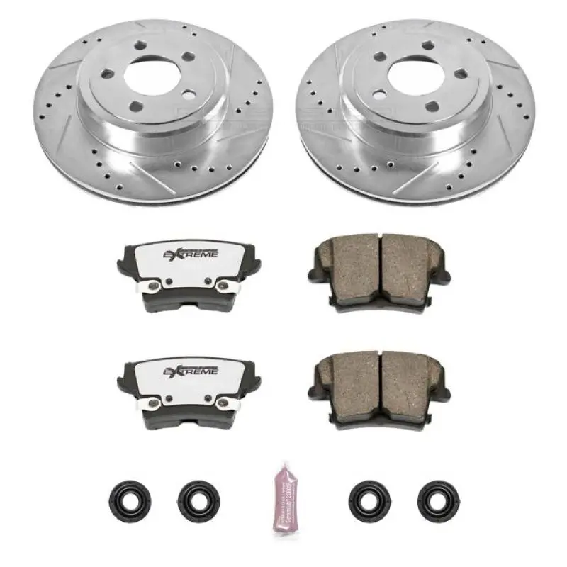 Power Stop Z26 Street Warrior Rear Brake Kit For 2005–2019 Chrysler 300 1