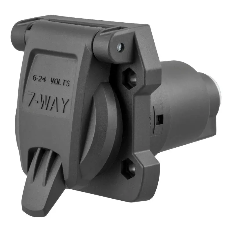 Curt Heavy-Duty 7-Way Rv Blade Connector Socket – Vehicle-Side Trailer Wiring Interface 1
