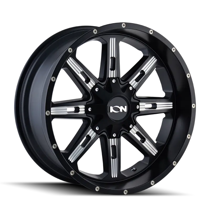 Ion Type 184 Satin Black & Milled Spoke Wheel – 20X10 1