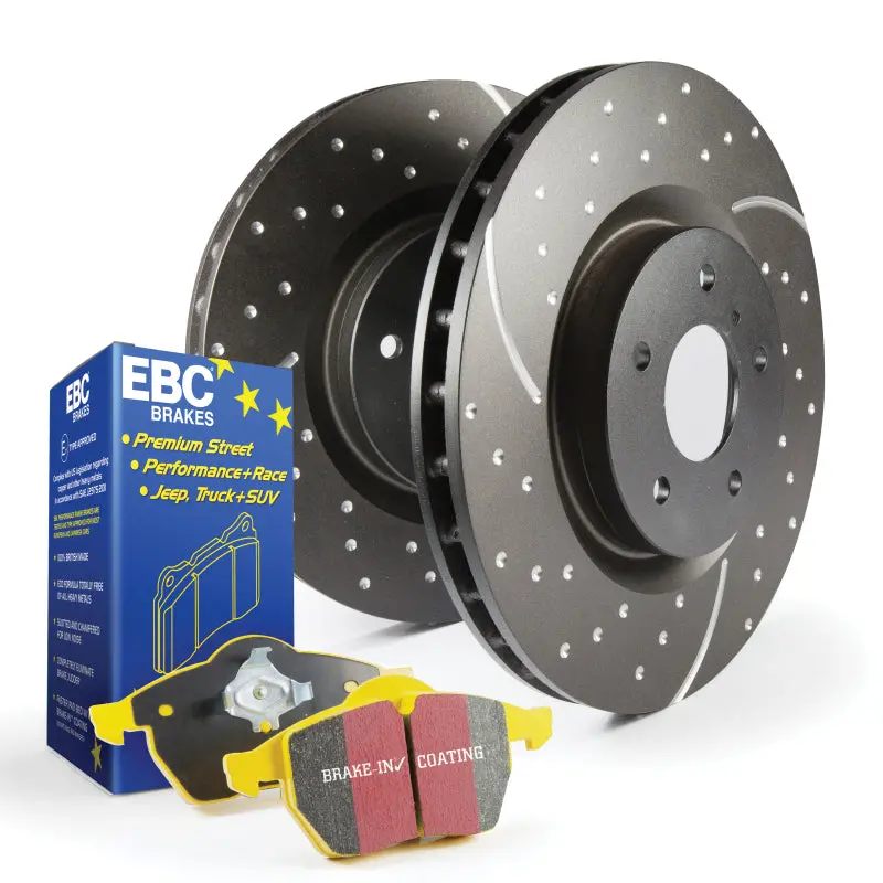 Ebc Yellowstuff High-Performance Brake Pad & Gd Drilled Rotor Kit (S5 Series) 1
