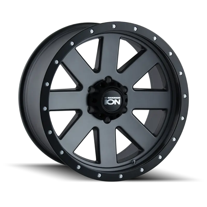 Ion Type 134 Matte Gunmetal/Black Beadlock Wheel – 17X8.5, 6X139.7 Bolt Pattern, +6Mm Offset, 106Mm Hub Bore 1