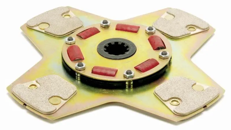 Mcleod Racing Sprung-Hub Clutch Disc – 10.5In Diameter, Flat 4-Paddle Design, 10-Spline, 1-3/8In Input Shaft 1
