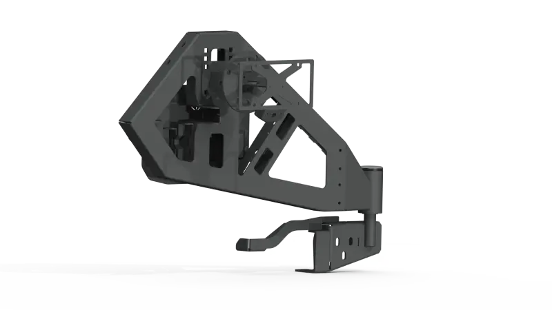 Road Armor Stealth Rear Tire Carrier For 2018–2020 Jeep Wrangler Jl – Textured Black Assembly 1