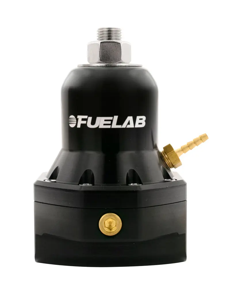 Fuelab Adjustable Fuel Pressure Regulator – 40–80 Psi, Dual -10An Inlets, Single -10An Return, Black Finish 1