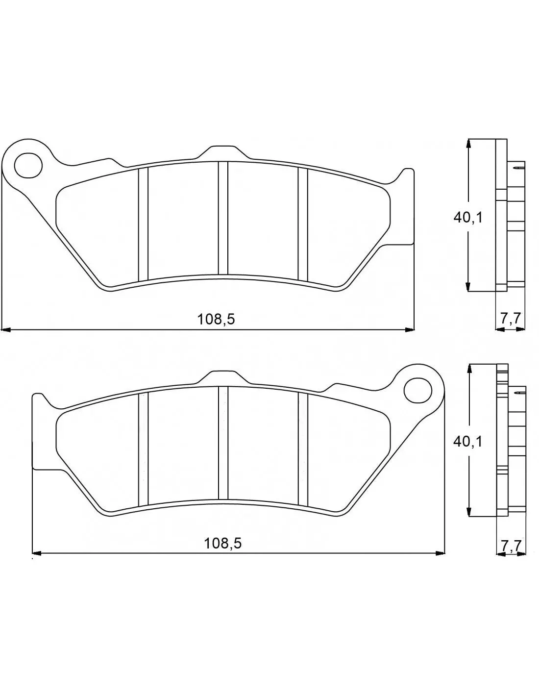 Accossato Brake Pads Kit For Motorcycles, Compound # Agpa92 1