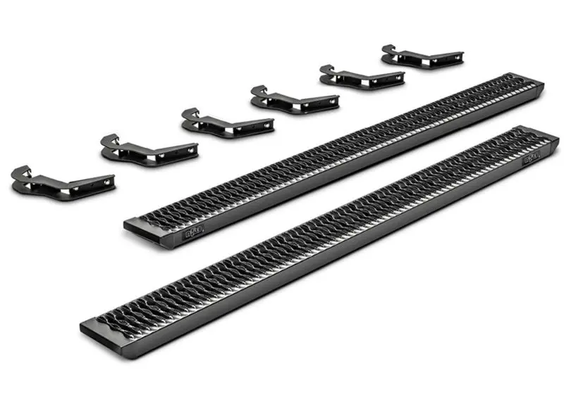 N-Fab Growler Fleet Side Steps – Cab-Length Fitment For 2017–2018 Chevy/Gmc 2500/3500 Diesel Crew Cabs (Texas Black Finish) 1