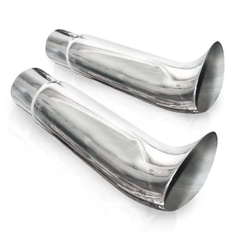 Stainless Works Elf Ear Exhaust Tips – 3-Inch Diameter, 3-Inch Inlet Id, Polished Finish 1