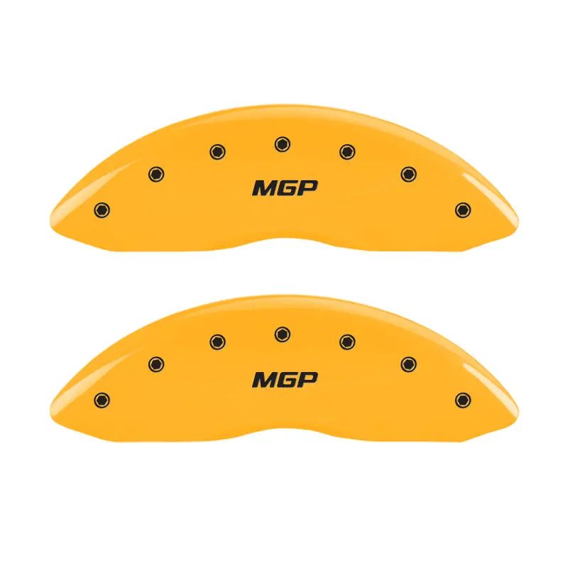 Mgp Engraved Front And Rear Brake Caliper Covers – Yellow Finish With Black Accent 1