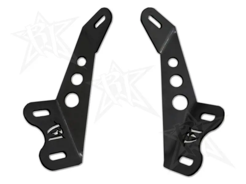 Rigid Industries Hood-Mount Kit For 20In E/Sr-Series Led Light Bar On Jeep Jk 1