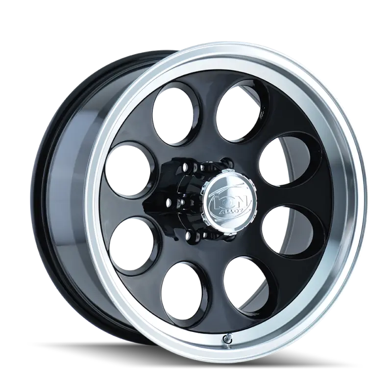 Ion Type 171 Black/Machined Wheel – 16X8, 8X165.1 Bolt Pattern, -5Mm Offset, 130.8Mm Hub 1