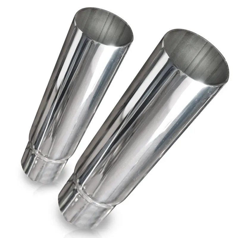 Stainless Works Resonator-Style Straight-Cut Exhaust Tip – 3-Inch Body, 2.25-Inch Inlet 1