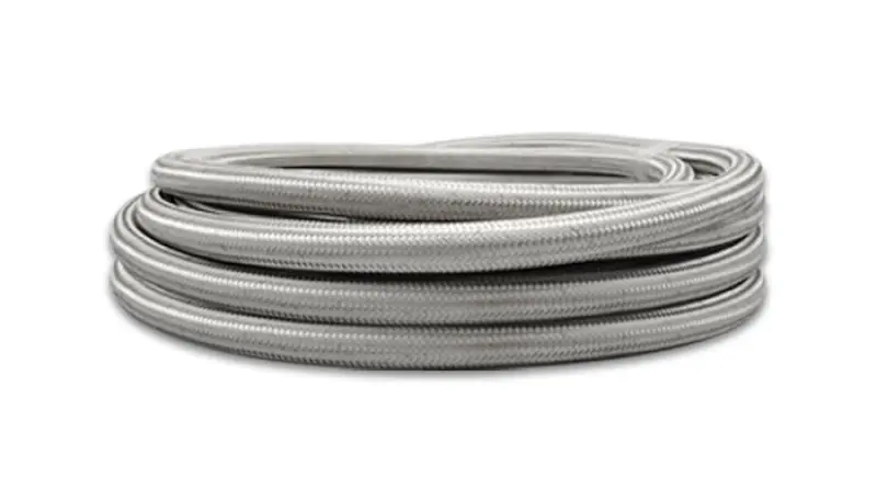 Vibrant Stainless Steel Braided Ptfe Flex Hose – -10 An Fitting Size, Sold By The 10-Foot Roll 1